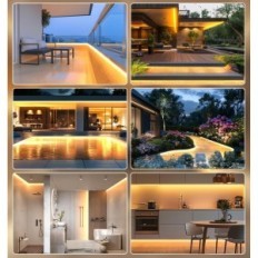 LED ταινία COB 30 m (2х15m) IP68 24 V θερμότητα λευκό πιλοτική εφαρμογή