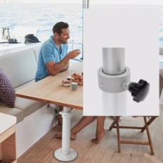 Gamba da tavolo RV usata 460-700mm Rotazione a 360 ° per yacht Kamper