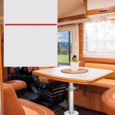 Použité RV stolní nohy 460-700mm 360 ° otáčení pro jachtu kamper