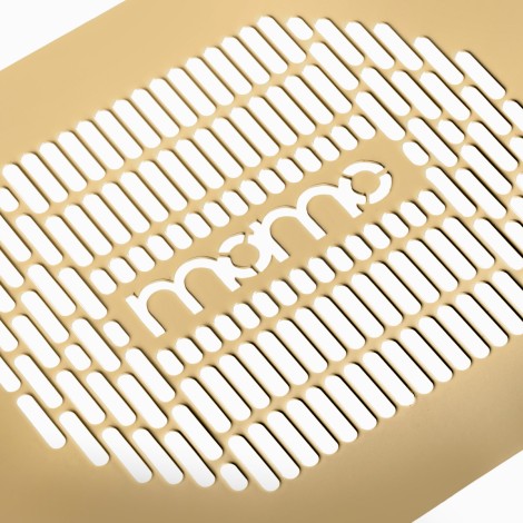 Momo 05-GL kosmetiksbord med inbyggd dammabsorbator — närbild av yta