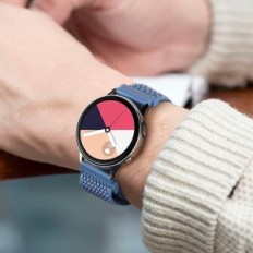 Uhrengurt Smartwatch Silikon 20mm Teufel 3 Stück. Rzep szary / pink / blau