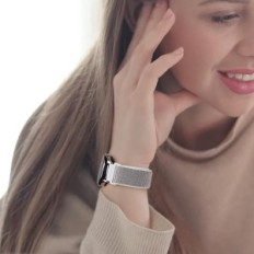 Uhrengurt Smartwatch Silikon 20mm Teufel 3 Stück. Rzep szary / pink / blau