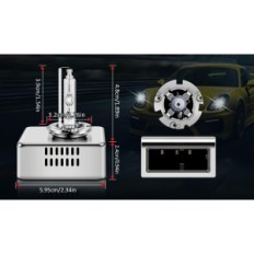 TECTICO D5S 35W 6000K Xenon Bollen 2 stks + 300% Helderheid HID-kit