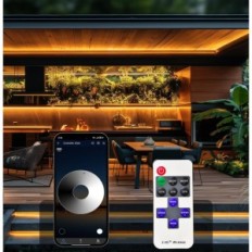 Lietota COB 30 M LED lente (2х15m) IP68 24 V siltuma baltā jaudas pilots