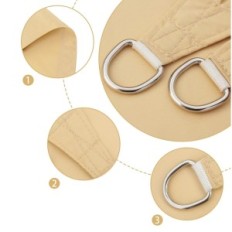 Vela Sail Impermeabile Axt Shade 2.5x4.5 M sabbia rettangolare