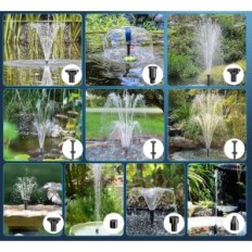 Solar pond filter with pump Biling 8W 405L / H and exhibition nozzles