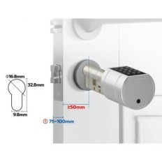 Inteligentný biometrický zámok pre odtlačky prstov 30-70 mm 100 Vytlačí 2 kľúče