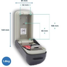 Suprhy Supra C500 Pro Accerne Safe Safe Presse-papiers muraux