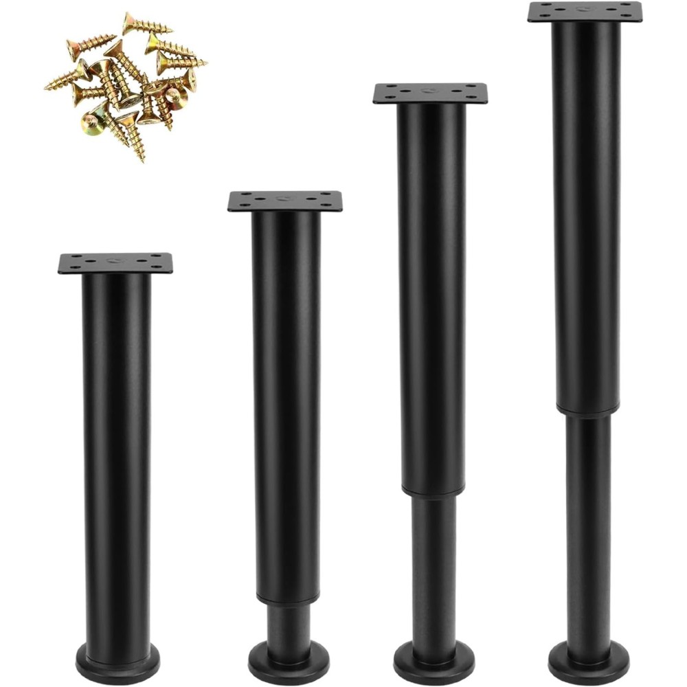 Möbelben qwork Justerbar 25-42 cm Svart 4 st. Utställning