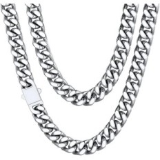 Chain chain Chainshouse cuban 12 mm stainless steel 61 cm unisex