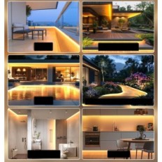 LED-tejp COB 30 m (2 × 15 m) IP68 24 V Varm vit med fjärrkontroll