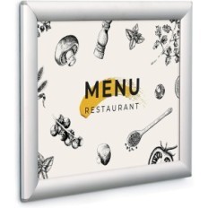 Click frame A4 DISPLAY SALES profil 25 mm ezüst 10 pcS POSE