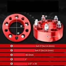 Carbole wheel distance 82.5mm 5x4.5 with 20 screws for JEEP Ford Lincoln Mazda