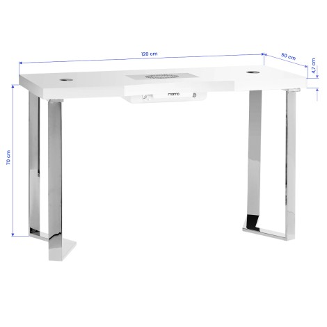 Momo 05-SL kozmetički stol s usisavačem — pogled sprijeda