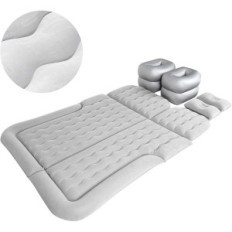 Car mattress Ruyii 174x126 cm gray with pump and pillows