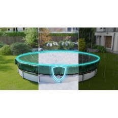 Pool borító Planenfux PP03 kerek 450 / 520 cm PE 200 g / m2 UV ellenálló