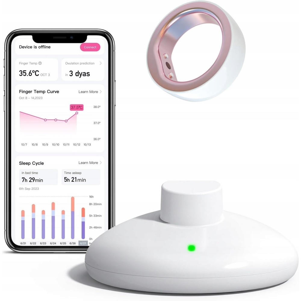 Used FM-IRS-101 Ring for Fertility Tracking and ovulation Size 9