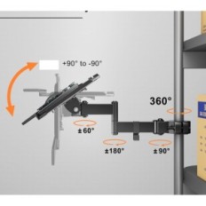 UŻYWANY Uchwyt na klawiaturę PUTORSEN do słupa 65x25 cm regulowany