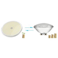 LED a LED incompleto LIMLLE PAR56 35W RGB piatto sott'acqua IP68 12V con telecomando