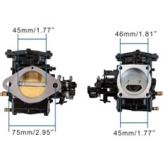 GOOFIT Carburettor 44mm nomaiņa Mikuni BN44-40-43 ūdens motorolleru dzinējiem