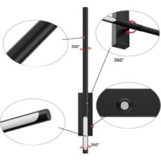 Zidovi od 2,6 cm 64CM 5W Black LED 3000K-6000K bežični s daljinskim upravljačem