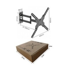 Soporte de pared para TV girado y retráctil, TV universal 26-60`