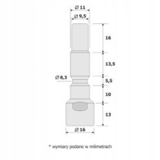 Kranzle M22-pistokkeen XA 15 17 1050 sovitin