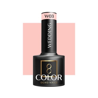 OCHO NAILS Hybrid nagellak wedding W03 - 5 g — vooraanzicht