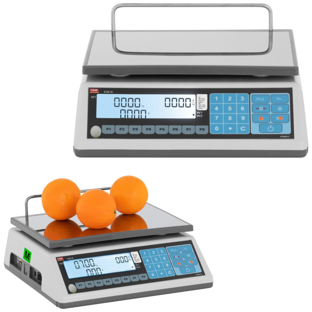 Assistenza per lo shopping 15 kg / 5 g LCD M Legalizzazione