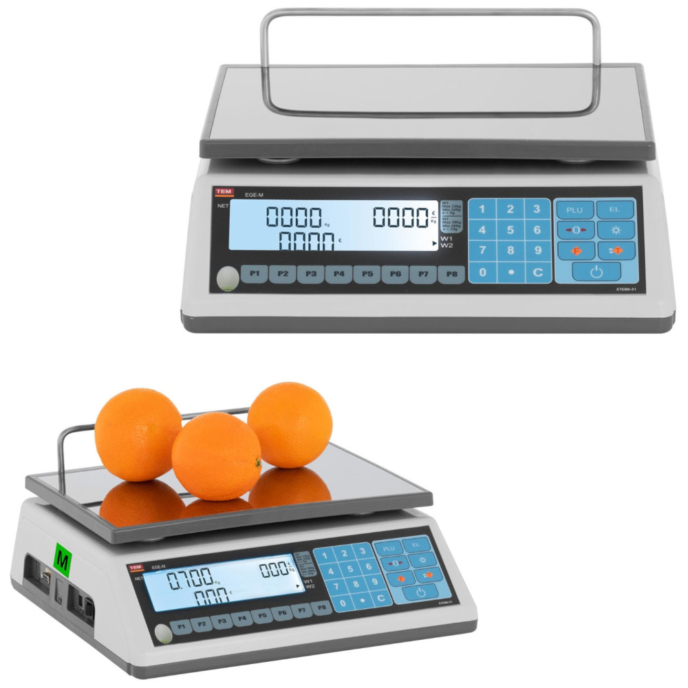 Handel Store. 30 kg / 10 g LCD M. Legalisering