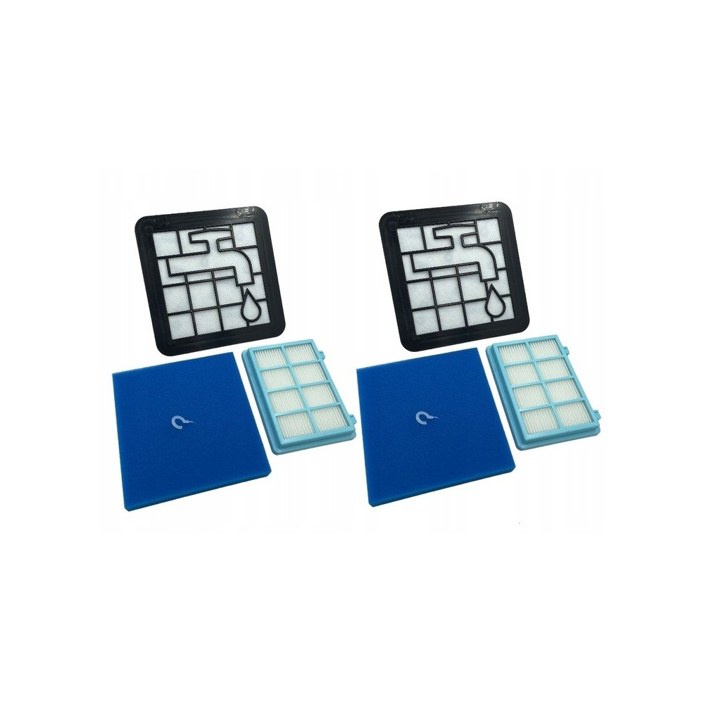 2x FC8010 / 02 Philips FC9333 / 09 Filteruppsättning