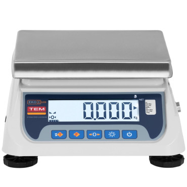 LENTELĖS SCALE 2 RS232 Sąsajos platforma 15 kg / 5 g LCD m legalizavimas