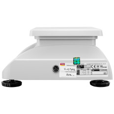 LENTELĖS SCALE 2 RS232 Sąsajos platforma 15 kg / 5 g LCD m legalizavimas
