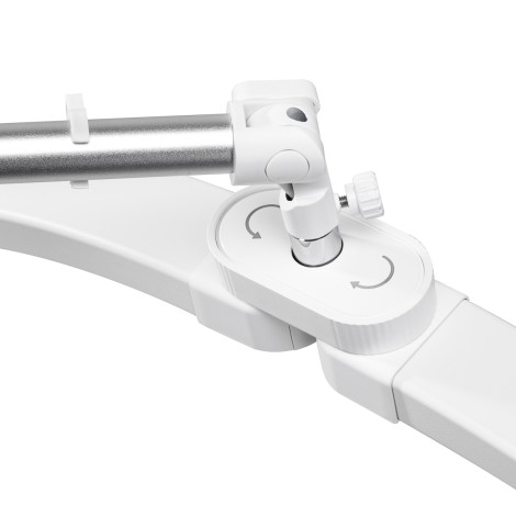 Lámpara de tratamiento para pestañas GLOW blanca — detalle de la base
