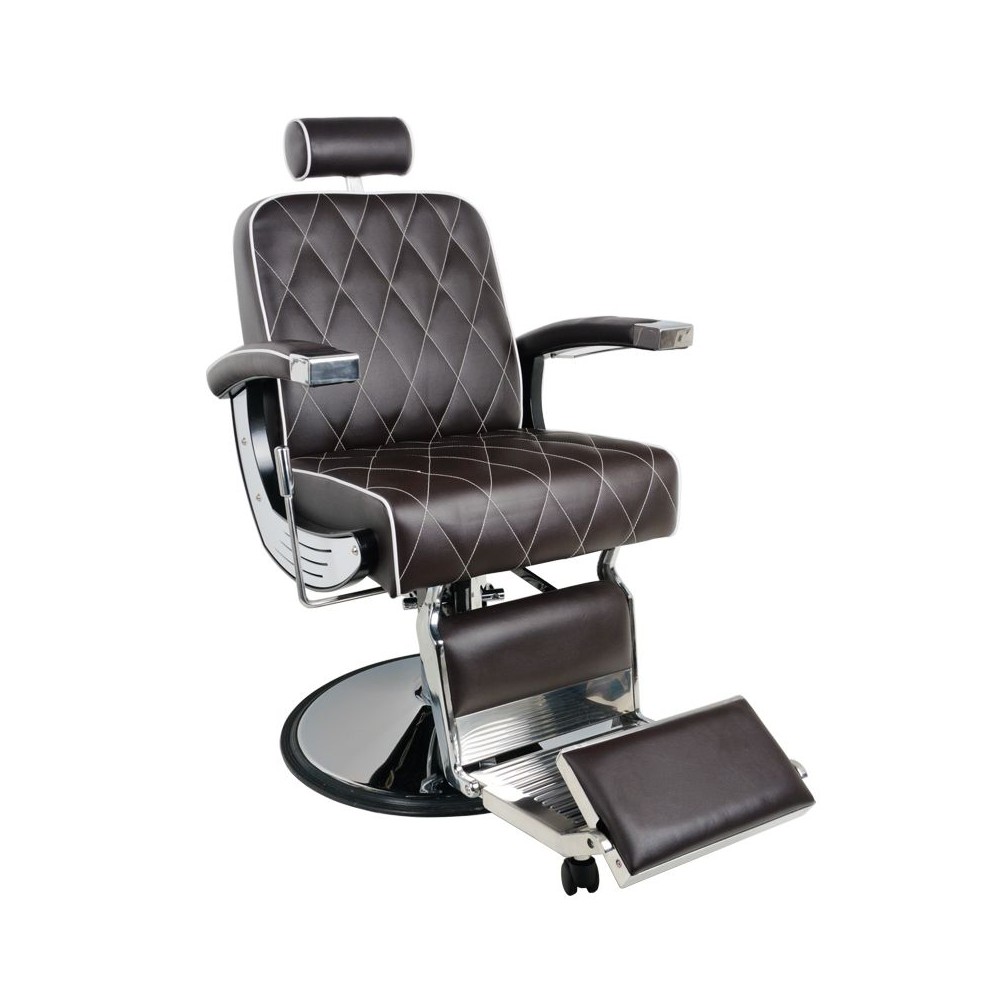 Sillón barbero Gabbiano Imperial marrón