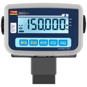 Priemyselná plošina Hmotnosť RS232 Rozhranie 150 kg / 50 g LCD MACTION