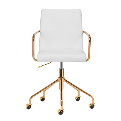 Chaise cosmétique QS-OF211G or gris clair — vue de face