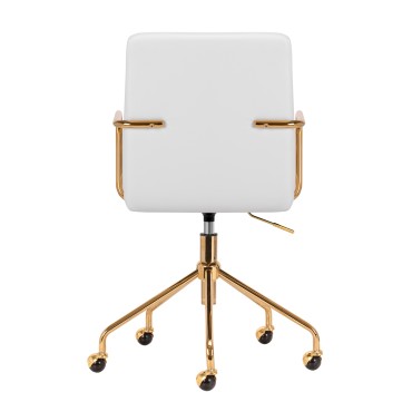Sillón cosmético QS-OF211G oro gris claro — vista trasera