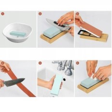 Knife Stone Stone Water Stone OSEŁKA STONE 400/1000 3000/8000 + Gloves