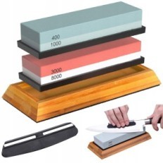 Couteau pierre pierre eau pierre d'eau osełka Stone 400/1000 3000/8000 + Gants