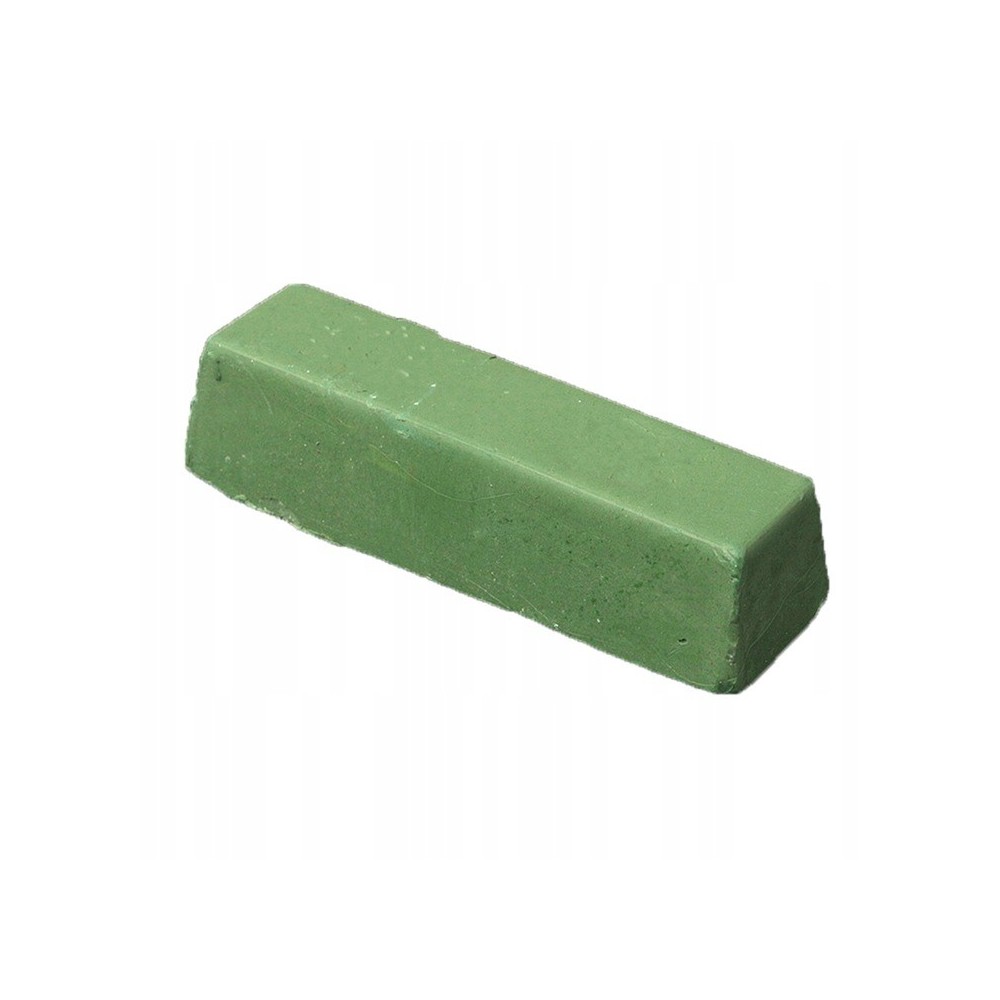 Polierpolierpaste. Grüner Stahl-Inox-Aluminiumspiegel