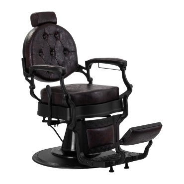 Barberstol Gabbiano President Brun — fra siden