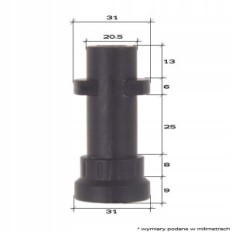Redukce bajonetový adaptér pro Z Karcher HD HDS M22 pro řadu K2 K3 K4 K5 K6 K7