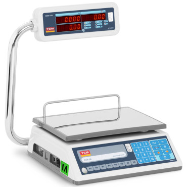 Interface de Shopping RS232 PLU 15 kg / 0,05 kg LED M LEGALIZAÇÃO