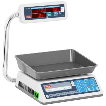 Interface de Shopping RS232 PLU 15 kg / 0,05 kg LED M LEGALIZAÇÃO