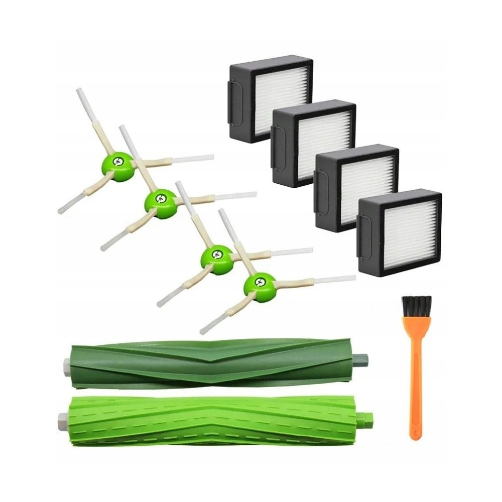 Kit for Iroboz Roomba E5 E6 E7 I7 FI3 + I4 + I6 + I8 + E6 J7 + Filtre Pensler