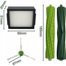 Kit per Iroboz Roomba E5 E6 E7 I7 Fi3 + I4 + I6 + I8 + E6 J7 + Filtri Brushes