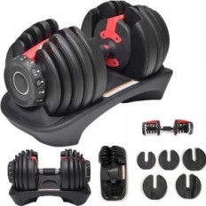 Dumbbell réglable Réglage rapide Système de régulation de 2,5-24 kg moderne
