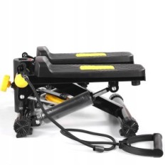 Stepper-fitness voor oefentrappen met stappenmeter. Trainingsstapeur 2in1