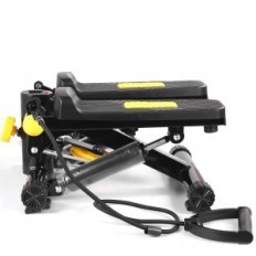 Stepper-fitness voor oefentrappen met stappenmeter. Trainingsstapeur 2in1